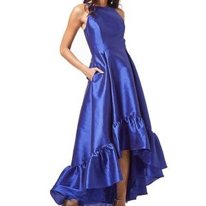 Adrianna papell 4 faille gown floral dress royal